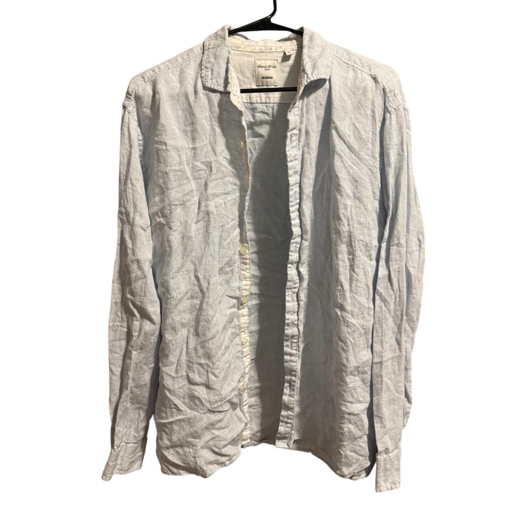 Murano, Baird Mcnutt Linen Woven Shirt Xl